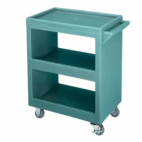 Cambro BC225401 3-Shelf 350 Lb. Capacity Slate Blue Utility Bus Cart — main image