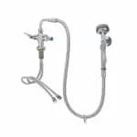 T&S B-0200-60H-VB Single Hole Deck Mount Pre-Rinse Faucet with 60" Spray Hose and Wall Hook — view 4