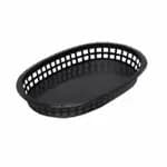Tablecraft 1073FG A La Carte Green Oval Platter Basket 9-1/4" x 6" x 1-1/2" | Case of 36 — view 3