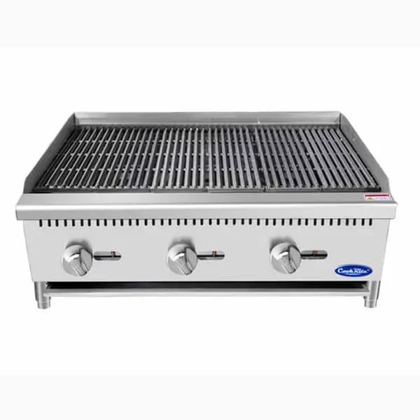Atosa ATCB-36 Gas 105,000 BTU Lava Rock Charbroiler 36"W — main image