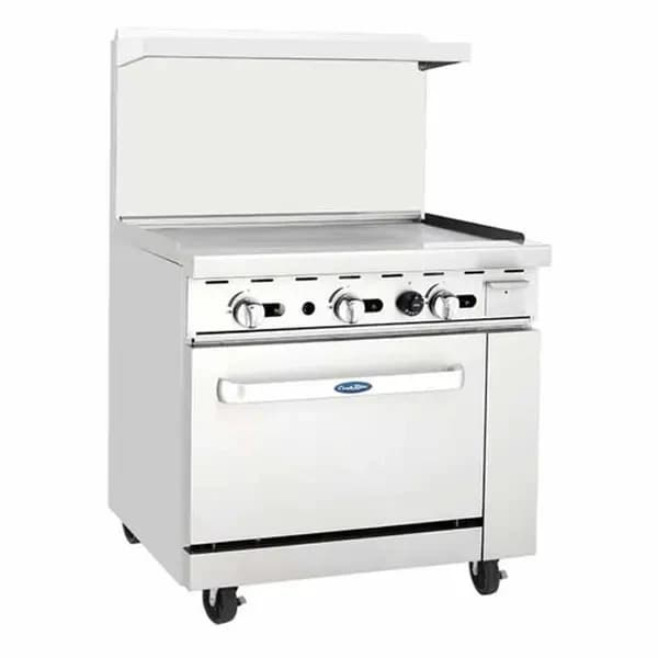 Atosa AGR-36G-NG Natural Gas Range with 36" Griddle-Standard Oven 36"W — main image