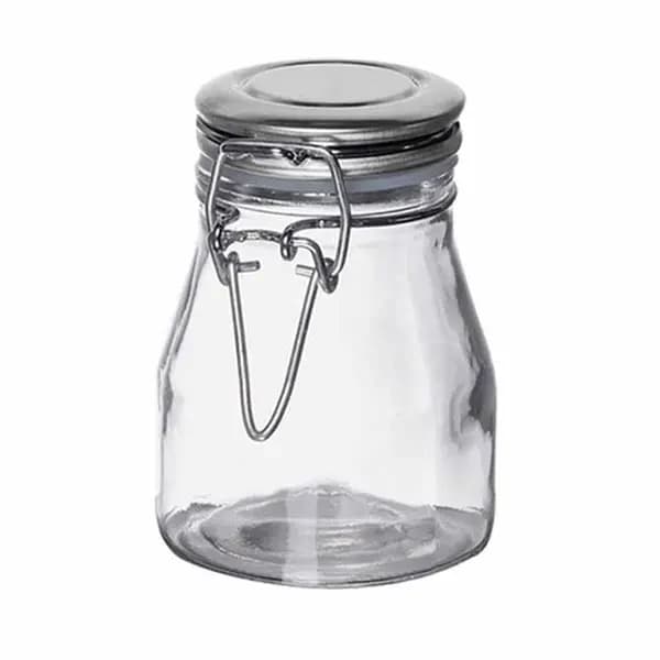 Tablecraft 10107 3 oz. Spice Jar with Stainless Steel Top | Case of 6 — main image