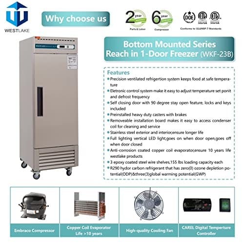 Westlake WKF-23B Reach-In Freezer 1 Door -8-0°F — view 7