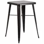 Flash Furniture CH-31330-RED-GG Square Bar Height Galvanized Steel Red Table — view 6