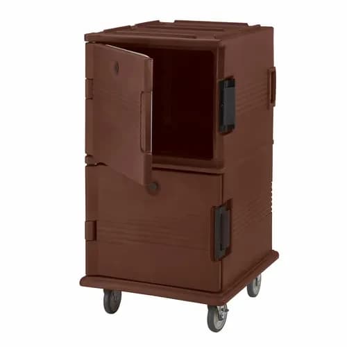 Cambro Ultra Cam Cart UPC1600HD131 Insulated Dark Brown Front Loader Food Carrier — view 2