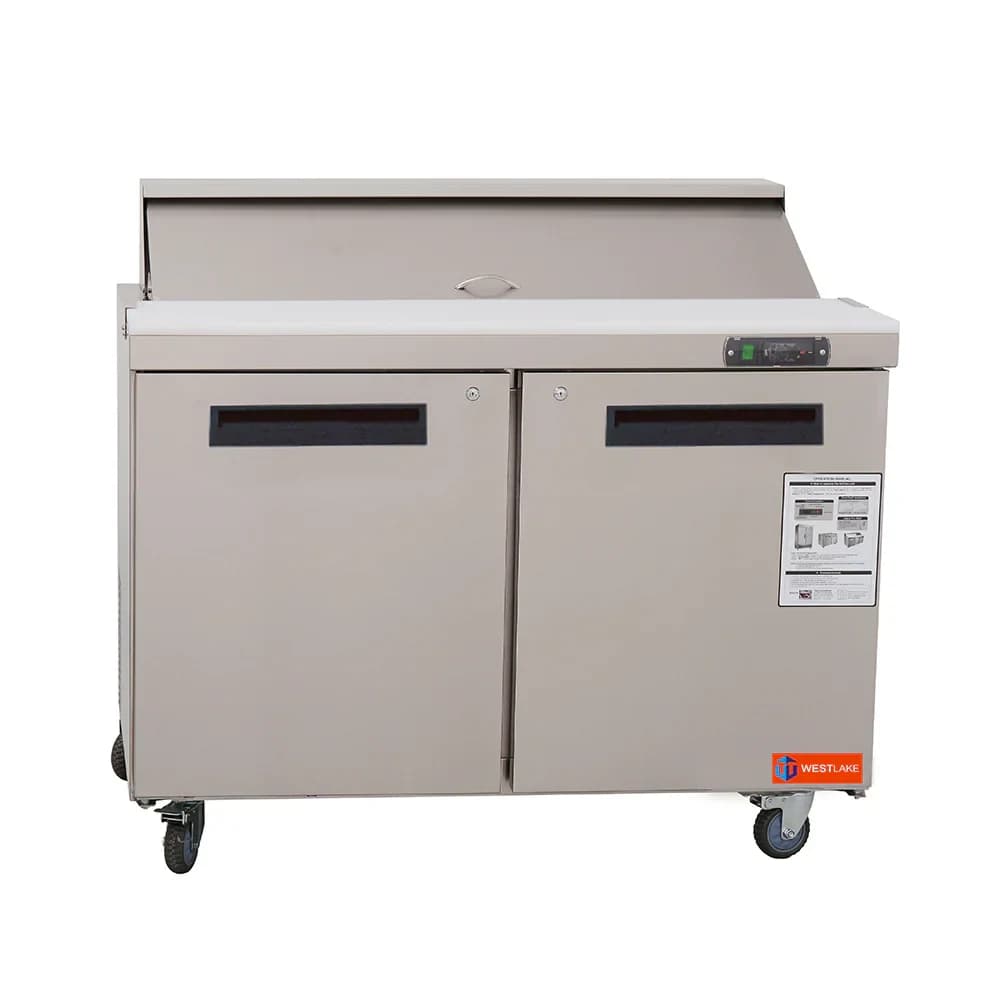 Westlake WKSR-48B Salad Prep Table Refrigerator 2 Door 33-40°F — view 5