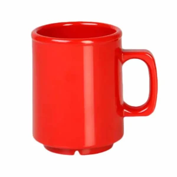 Thunder Group CR9010PR Red 8 oz. Melamine Mug/Cup | Case of 12 — view 2