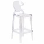 Flash Furniture OW-GHOSTBACK-29-GG Transparent Crystal Plastic Bar Stool — view 5