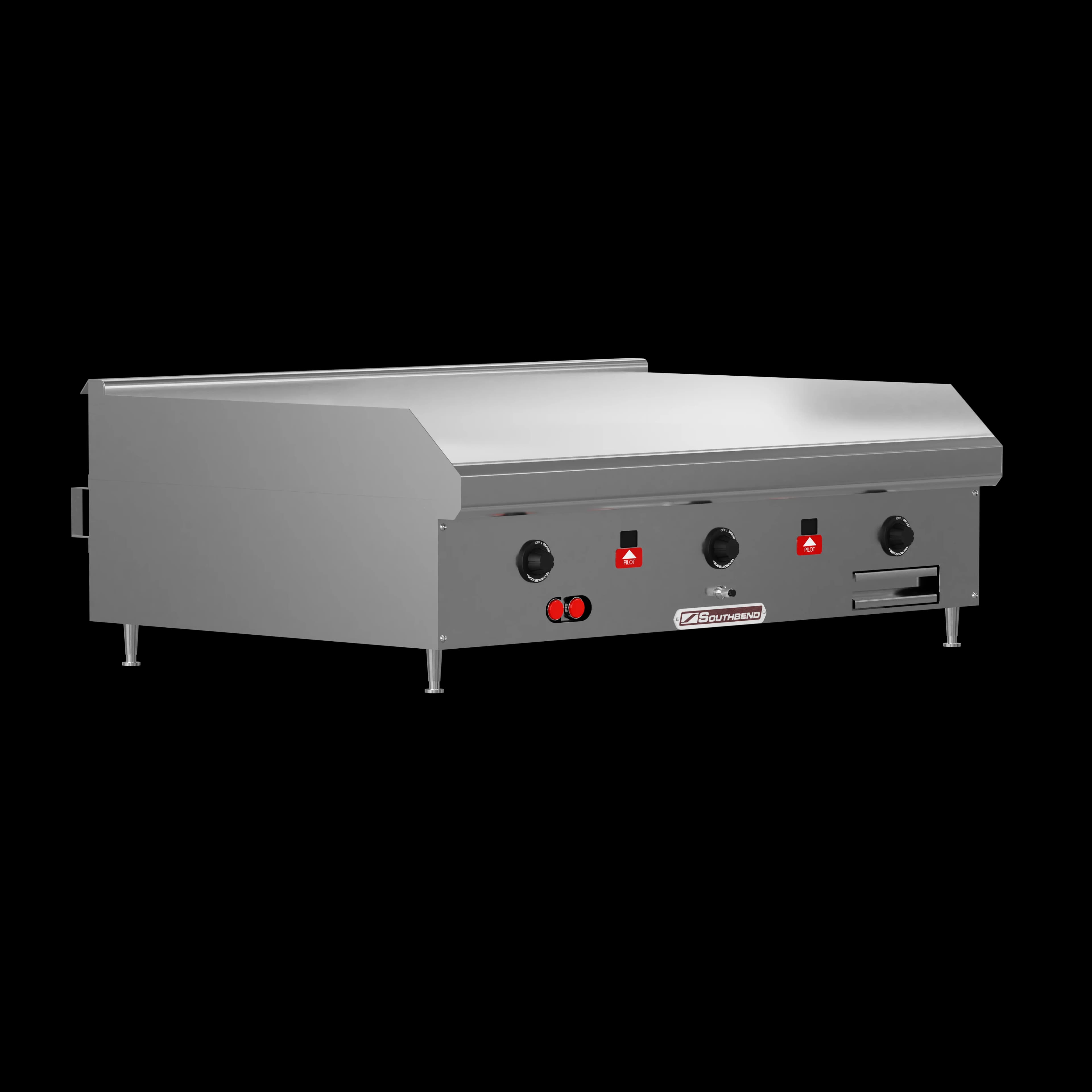 Southbend HDG-36-30 Counterline Gas Countertop Griddle 36 Inch Wide Thermostatic Control Rectangle Polished Steel 1 Inch Thick Plate Heavy-Duty — Natural Gas, 90000 BTU — view 3