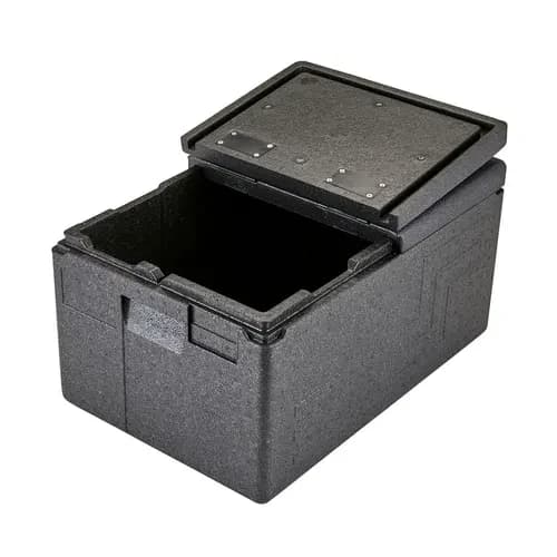 Cambro Gobox EPP180FLSW110 Black Top Loader 8" Deep — main image