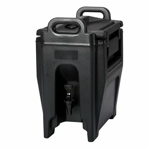 Cambro Camtainer UC250110 2-3/4 Gallon Insulated Black Beverage Dispenser — main image