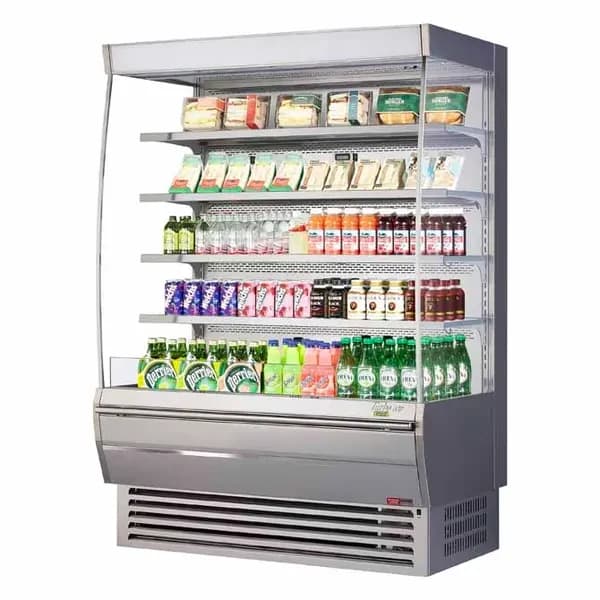 Turbo Air TOM-60DXS-N Stainless Steel Vertical Open Display Case Merchandiser 60"W — view 2