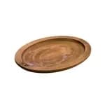 Lodge LJOSH3 13.25" x 10" Jumbo Oval Cast Iron Sizzle Platter / Serving Griddle — view 4