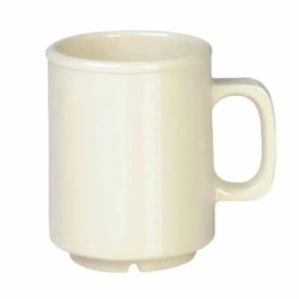 Thunder Group CR9010V Ivory 8 oz. Melamine Mug/Cup | Case of 12 — view 2