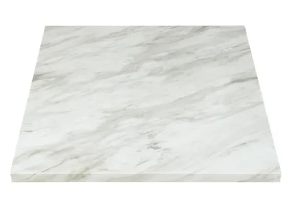 Modesto 36" Square Faux White Marble Table Top — main image