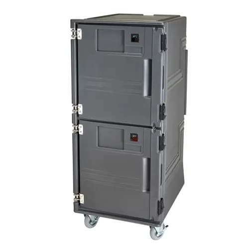 Cambro Pro Cart Ultra PCUHCSP615 Charcoal Gray Hot/Cold Cart — main image