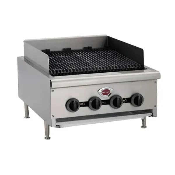 Wells HDCB-1230G Heavy Duty 40,000 BTU Radiant Gas Charbroiler 14"W — view 2