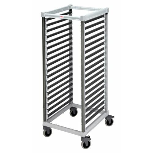 Cambro Camshelving UGNPR21F36480 18-Full Size Speckled Gray Food Pan Trolly 32-1/8"W X 25-3/8"L X 67-1/5"H — view 2