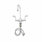 T&S B-0305-CR Single Hole Deck Mount Pantry Base with 6" Rigid Gooseneck — view 6