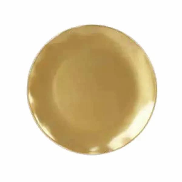 Thunder Group RF1010G Gold Pearl 10-1/2" Melamine Plate | Case of 6 — view 2
