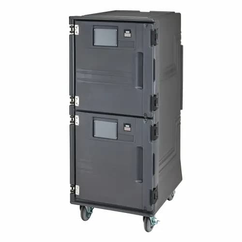 Cambro Pro Cart Ultra PCUCH615 Charcoal Gray Hot/Cold Cart — main image
