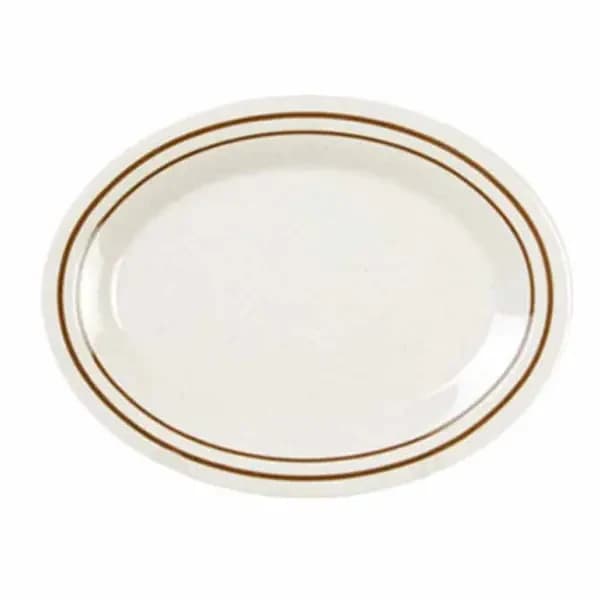 Thunder Group AD216AA Arcadia 16-1/4" x 12" Oval Melamine Platter | Case of 12 — view 2