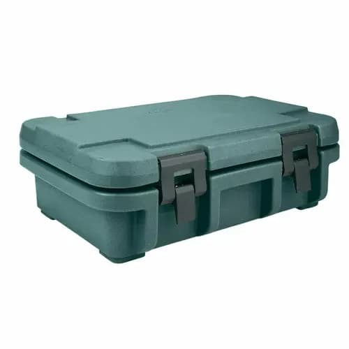Cambro Ultra Pan Carrier UPC140192 Granite Green Top Loader 4" Deep — main image