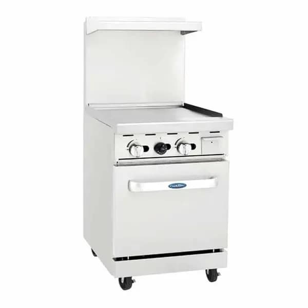 Atosa AGR-24G-NG Natural Gas Range with 24" Griddle-Space Saver Oven 24"W — main image