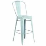 Flash Furniture OW-TEARBACK-29-GG Transparent Crystal Plastic Bar Stool — view 5