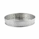 Tablecraft 10036 Lattice Stainless Steel Oval Platter 9-1/2" x 6" x 2-1/8" — view 5