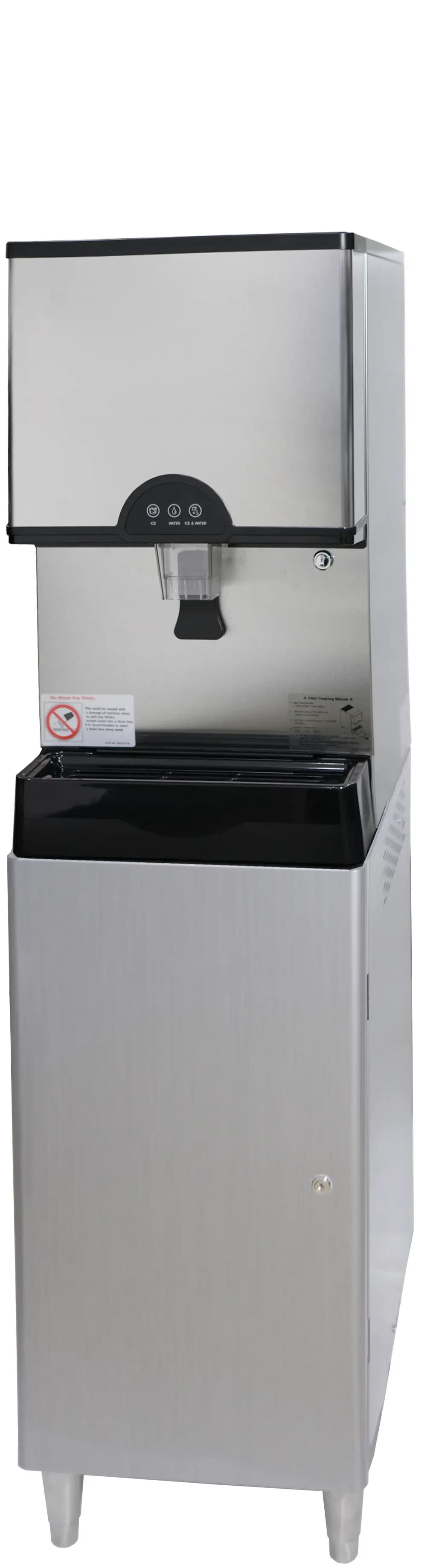 Icetro ID-0300-AN Countertop Ice and Water Dispenser 282 Pound Daily Production 11 Pound Storage Lever Dispense Nugget Style Ice — 115V, 1PH — view 2