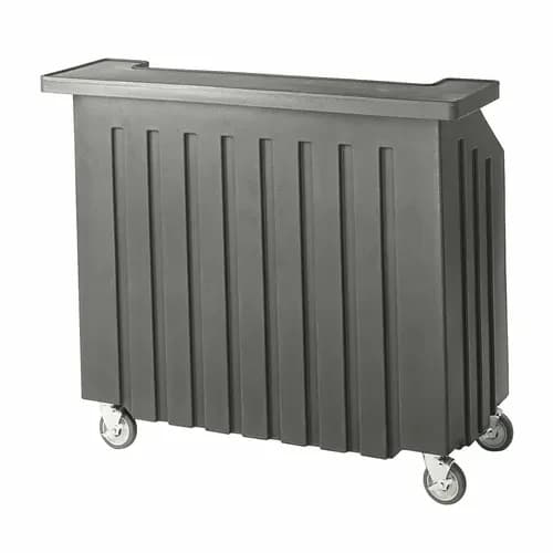 Cambro Cambar BAR540191 Granite Gray Portable Bar 5-Bottle Speed Rail Portable Bar 54"W X 25-7/8"D X 46-1/8"H — view 2