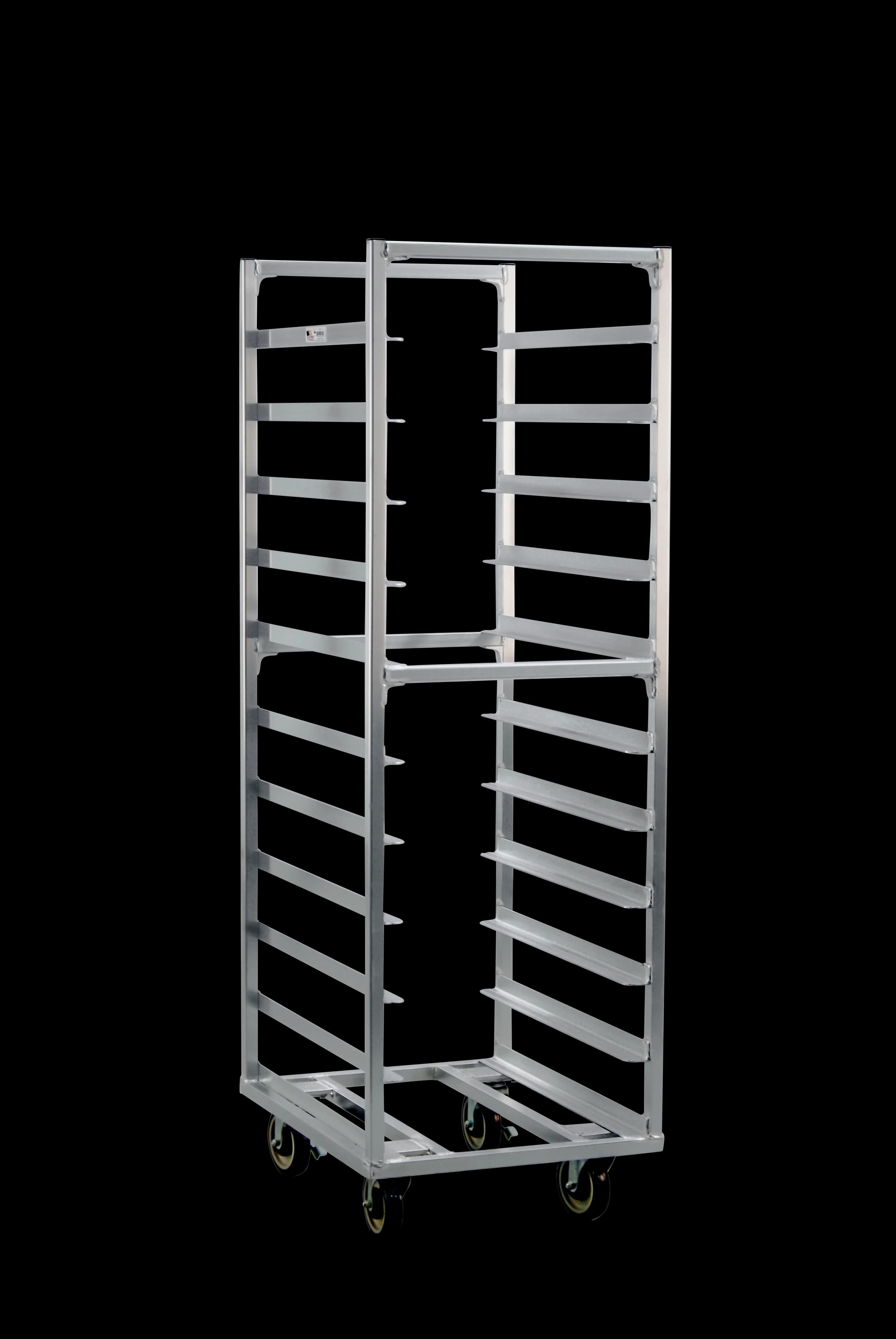 Carter-Hoffmann® O8611 Portable Aluminum Pan Rack Single Width Open Style End-Loaded 11 Pan Capacity — main image