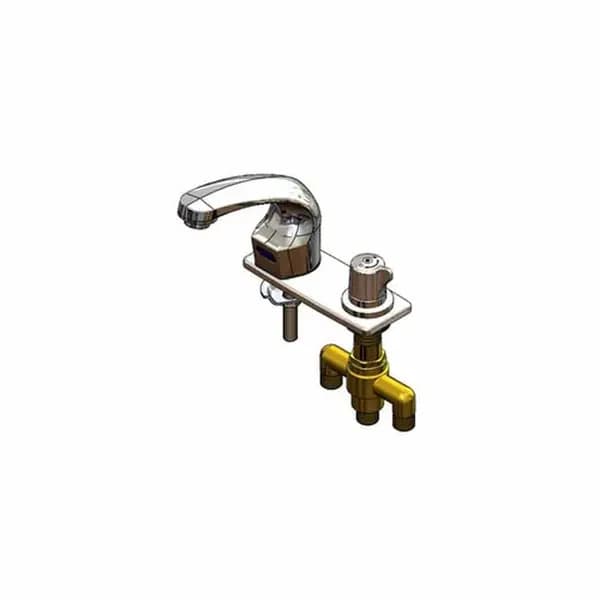 T&S EC-3102-SMT4V05 4" Deck Mount ChekPoint Electronic Hands Free Sensor Faucet — main image