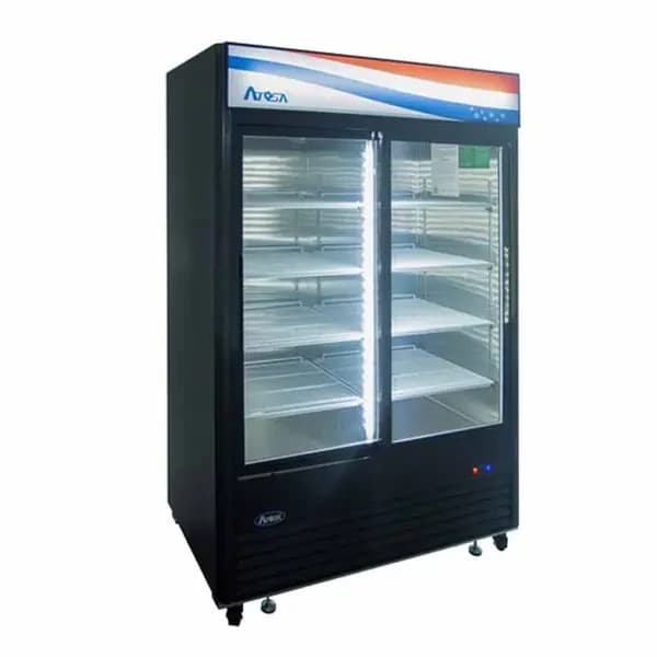 Atosa MCF8727GR 44.9 cu. ft. 2-Sliding Door Refrigerator Merchandiser 54-3/8"W — view 2
