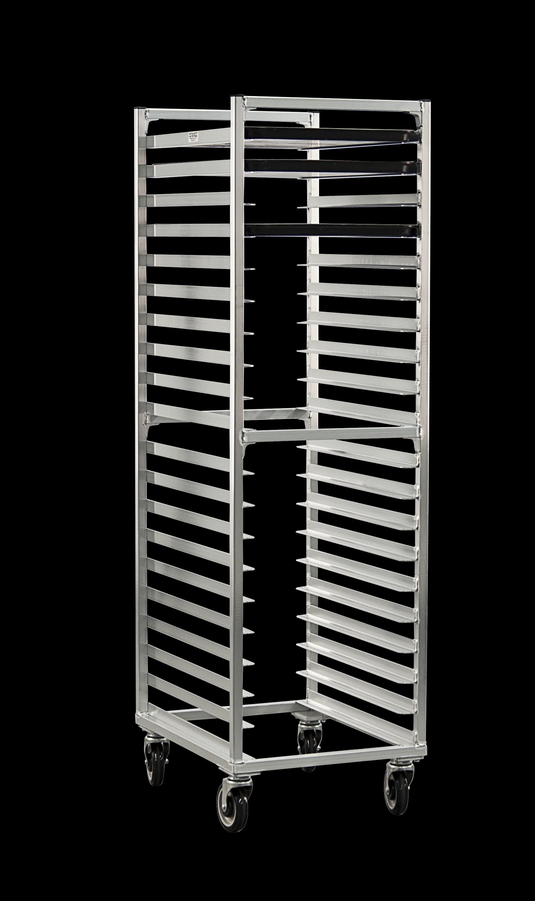 Carter-Hoffmann® O8620 Portable Aluminum Pan Rack Single Width Open Style End-Loaded 20 Pan Capacity — view 2