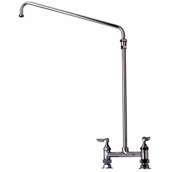 T&S B-0280 8" Deck Mount Elevated Big-Flo Faucet with 18" Swing Spout Nozzle — view 1
