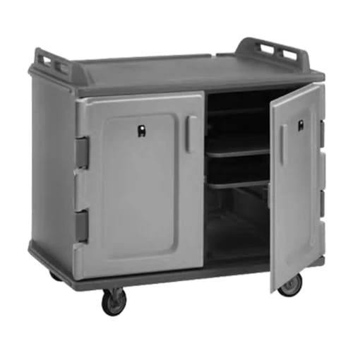 Cambro MDC1520S20615 Charcoal Gray Meal Delivery Cart — view 2