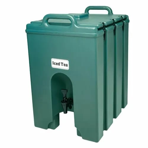 Cambro Camtainer 1000LCD519 11-3/4 Gallon Insulated Kentucky Green Beverage Dispenser — view 2