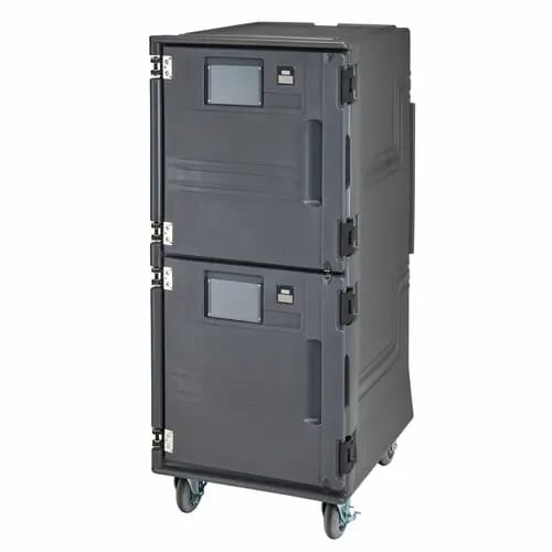 Cambro Pro Cart Ultra PCUPP615 Insulated Charcoal Gray Front Loader Food Carrier — view 1