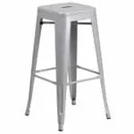 Flash Furniture CH-31320-30-YL-GG Yellow Galvanized Steel Bar Stool — view 3