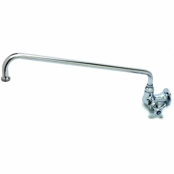 T&S B-0210-060X Single Hole Wall Mount Pantry Faucet with 8" Swing Nozzle — view 2