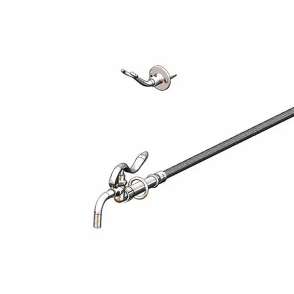 T&S B-0102-BKT Pot and Glass Filler Assembly with 68" Hose and Wall Hook — view 1