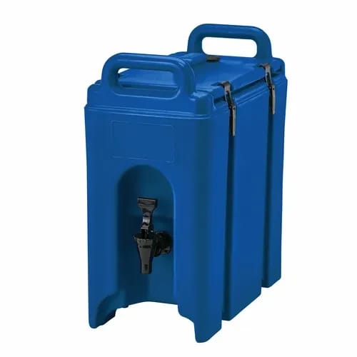 Cambro Camtainer 250LCD186 2-1/2 Gallon Insulated Navy Blue Beverage Dispenser — view 1