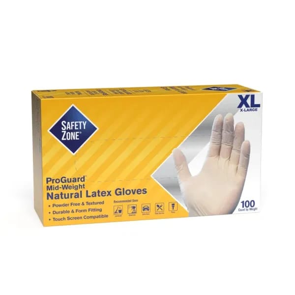Impact GRPR-XL-1-T X-Large Powder Free Latex Disposable Gloves | Box of 100 — view 1