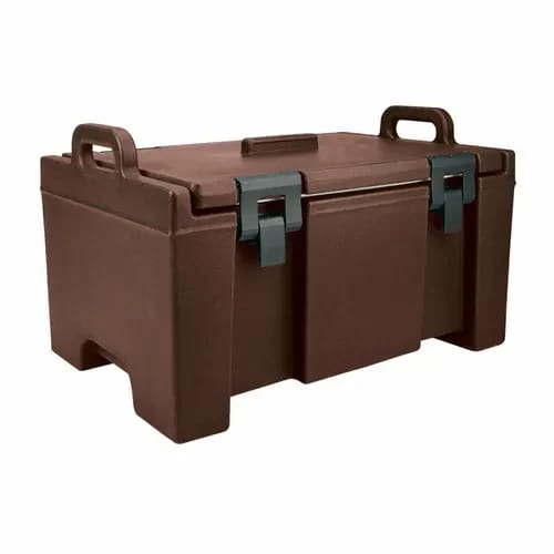 Cambro Ultra Pan Carrier UPC100131 Dark Brown Top Loader 8" Deep — view 2