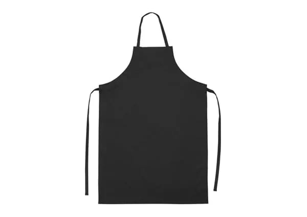 Winco BAW-2540BK Black Full Length Dishwashing Apron — view 1