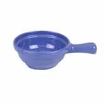 Thunder Group CR305YW Yellow 10 oz. Melamine Soup Bowl with Handle | Case of 12 — view 3