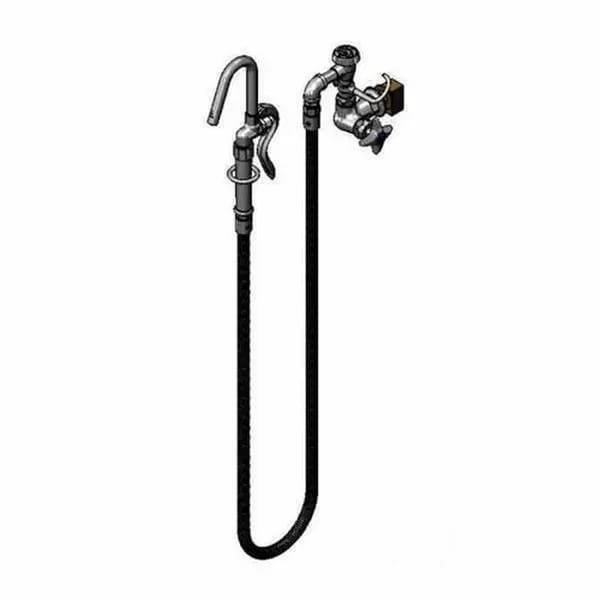 T&S B-0605-CR-EK Wall Mount Pot Filler Faucet with 68" Hose — view 1