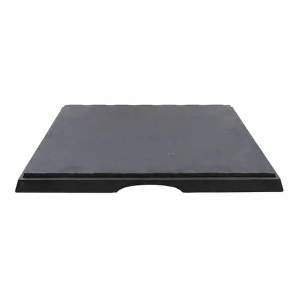 Tablecraft MGD1616 Frostone Slate Square Melamine Serving Tray 16-5/8" x 16-5/8" — view 1